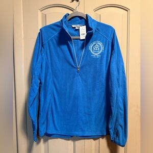 Port Authority Men's Zip-Up Sweater in Vibrant Blue